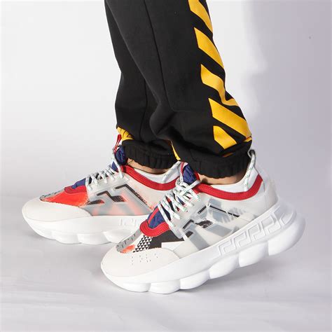 versace repliki|Versace chain reaction sneakers.